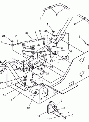 STEERING ASSEMBLY 500 EFI  /  0930674 and  500 EFI SKS  /  0930574 (4922962296015A)