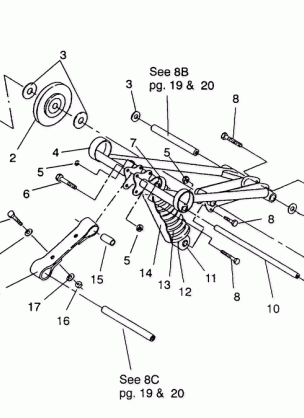 FRONT TORQUE ARM ASSEMBLY 500 EFI / 0930674 and  500 EFI SKS / 0930574 (4922962296021A)