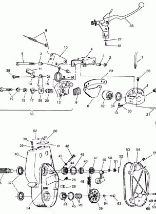 BRAKE AND CHAINCASE European 440400 SKS500 EFI  EFI SKSRXL SKSSportTr (49237723770007)