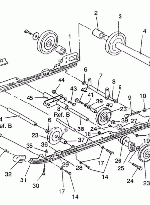 SUSPENSION ASSEMBLY 500 EFI SKS / 0930574 (4922962296020A)