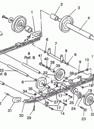 SUSPENSION ASSEMBLY 500 EFI / 0930674 (4922962296019A)