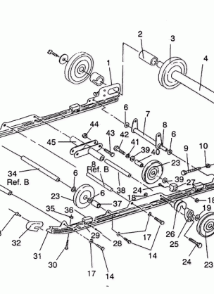 SUSPENSION ASSEMBLY TRAIL DELUXE / 0930243 (4923222322022A)