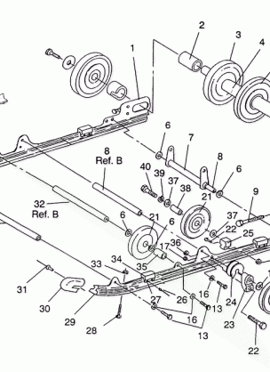 SUSPENSION ASSEMBLY XLT SP / 0930667 (4923012301020A)