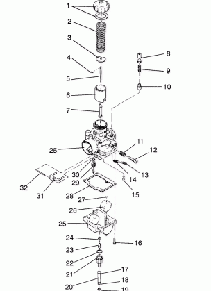 CARBURETOR ASSEMBLY WIDETRAK  /  0932064 (4922982298034A)