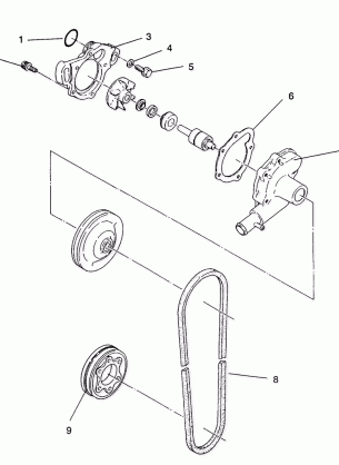 WATER PUMP WIDETRAK  /  0932064 (4922982298032A)