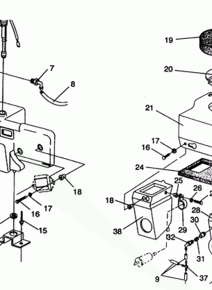 OIL TANK / AIR BOX ASSEMBLY Storm E940782 and Storm SKS E940582 (49274427440029)