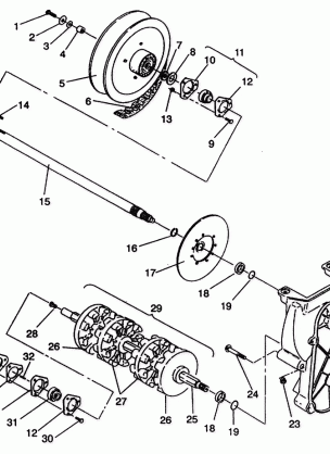 DRIVE TRAIN ASSEMBLY Storm E940782 and Storm SKS E940582 (49274427440020)