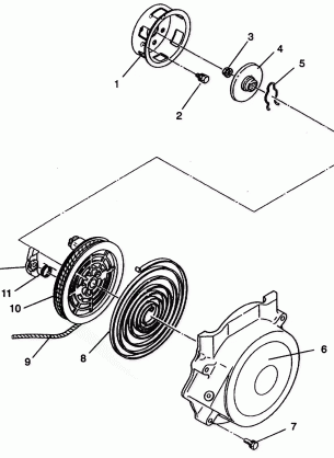 RECOIL STARTER ASSEMBLY Storm E940782 and Storm SKS E940582 (49274427440039)