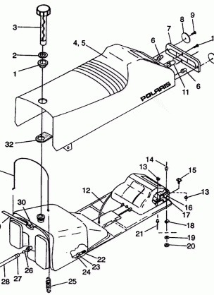 SEAT and GAS TANK ASSEMBLY Storm E940782 and Storm SKS E940582 (49274427440003)