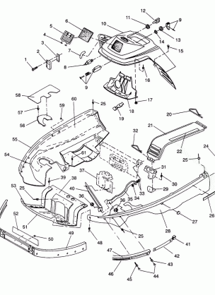 NOSEPAN and CONSOLE ASSEMBLY LITE GT / 0933133 and STARLITE GT / 0933127 (4923232323003A)