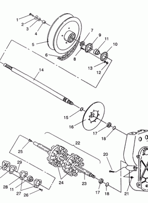 DRIVE TRAIN ASSEMBLY LITE GT / 0933133 and  STARLITE GT / 0933127 (4923232323015A)