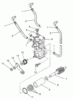 OIL PUMP ASSEMBLY RXL  /  0930768 and RXL SKS  /  0930568 (4922992299034A)