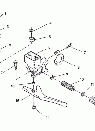 MASTER CYLINDER ASSEMBLY 500 EFI / 0930674 and  500 EFI SKS / 0930574 (4922962296010A)