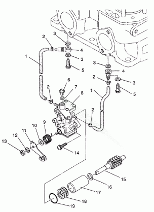 OIL PUMP ASSEMBLY 440  /  0930760 and 440 SKS  /  0930560 (4922932293034A)