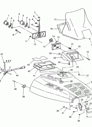 HOOD ASSEMBLY 440  /  0930760 and 440 SKS  /  0930560 (4922932293005A)