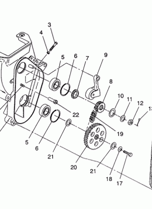 CHAINCASE ASSEMBLY 440  /  0930760 and 440 SKS  /  0930560 (4922932293017A)