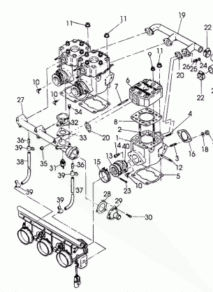 CYLINDER and MANIFOLD RXL / RXL SKS (4921322132038A)