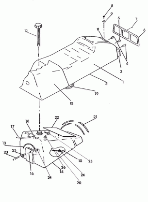 SEAT / GAS TANK ASSEMBLY RXL / RXL SKS (4921322132003A)