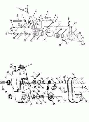 BRAKE and CHAINCASE All Swedish Snowmobiles Less SuperTrak WideTrak & Lite (4922482248001A)