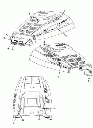 HOOD - DECALS RXL / RXL SKS (4921322132009A)