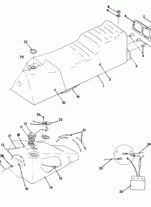 SEAT / GAS TANK ASSEMBLY 500 Classic (4921252125007A)