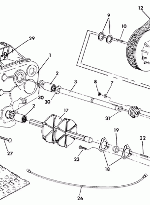 TRACK and DRIVE SHAFT  WideTrak (4921302130017A)