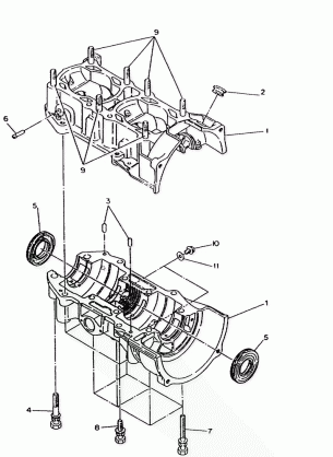 CRANKCASE WideTrak (4921302130035A)