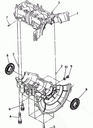 CRANKCASE  Indy Lite (4921332133025A)