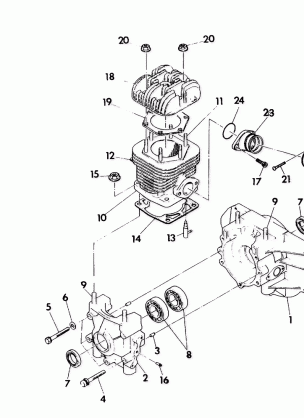 CRANKCASE and CYLINDER Star Lite (4921332133026A)