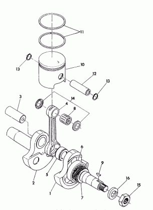 PISTON and CRANKSHAFT  Star Lite (4921332133029A)