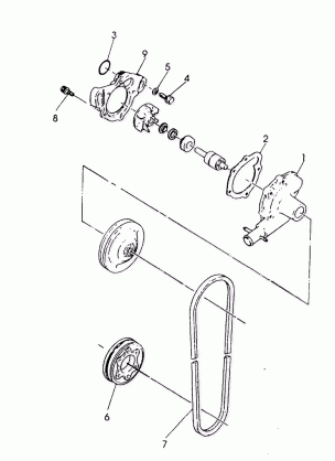 WATER PUMP 500 SP / 500 SKS (4921262126046A)