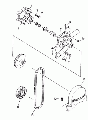 WATER PUMP ASSEMBLY RXL / RXL SKS (4921322132040A)