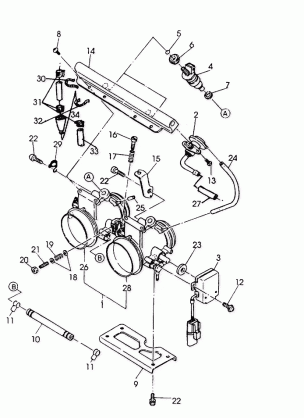 THROTTLE BODY  500 SP / 500 SKS (4921262126043A)