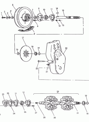 CHAINCASE ASSEMBLY Sport / Sport GT (4921282128027A)