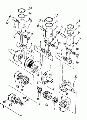 PISTON and CRANKSHAFT 650 (4921312131037A)