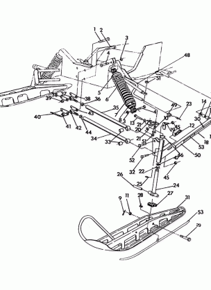 FRONT SUSPENSION and SKI 650 (4921312131013A)