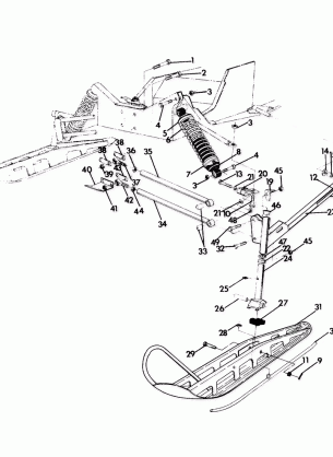 FRONT SUSPENSION and SKI WideTrak (4921302130015A)