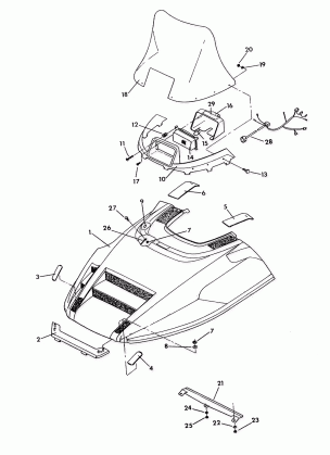 HOOD ASSEMBLY Indy Lite / Star Lite (4921332133005A)