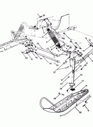 FRONT SUSPENSION AND SKI 500 SP (4920222022011A)