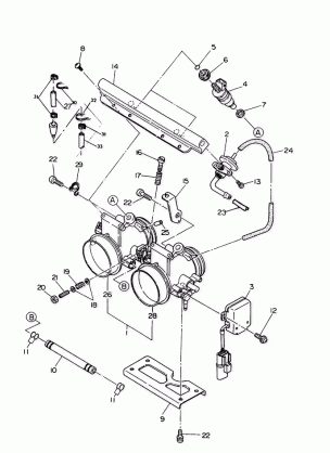 THROTTLE BODY  500 SP (4920222022039A)