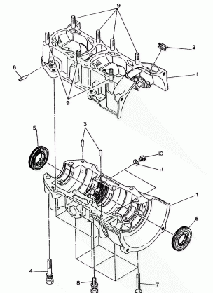 CRANKCASE 500 and 500 Classic (4919251925023A)