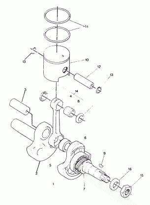 PISTON AND CRANKSHAFT Star Lite (4919311931026A)