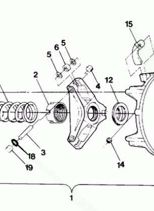 DRIVE CLUTCH 500 and 500 Classic To Serial No. 1841611 (4919251925015A)