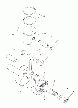 PISTON AND CRANKSHAFT Star Lite (4918591859026A)