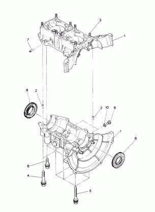 CRANKCASE SPORT & SPORT GT (4919271927029A)