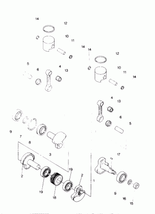 PISTON AND CRANKSHAFT  Indy Lite (4918591859027A)