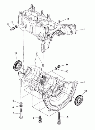 CRANKCASE  SuperTrak (4917131713023A)