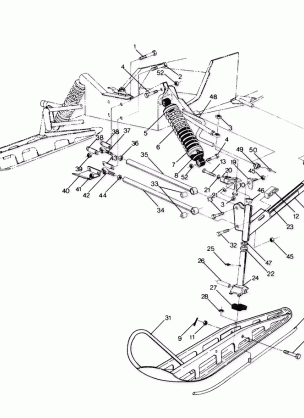 FRONT SUSPENSION AND SKI SuperTrak (4917131713007A)