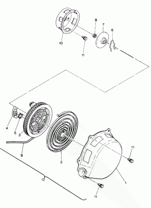 RECOIL STARTER Star and StarTrak (4916811681040A)