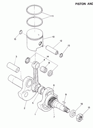 PISTON AND CRANKSHAFT Star and StarTrak (4916811681036A)